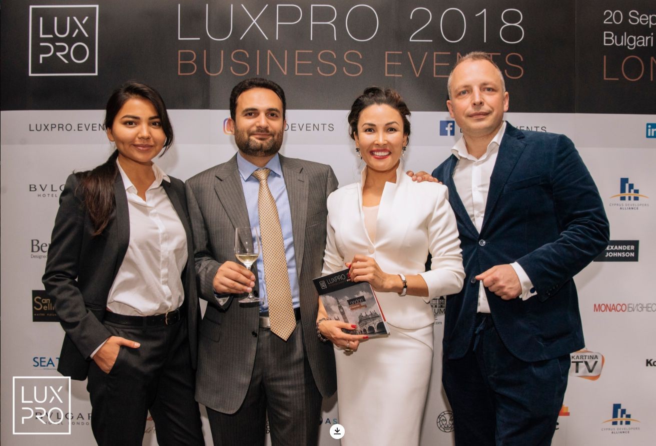 Participation in LuxPro Private Event in September 2018, in London, UK