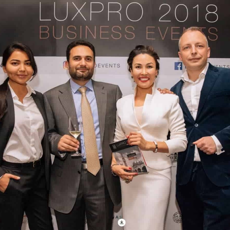 Участие в LuxPro Private Event в сентябре 2018г., в Лондоне
