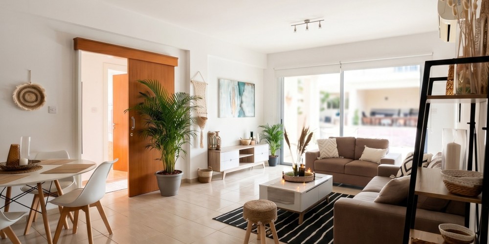 2-bedroom apartment with spacious verandas in Geroskipou, Paphos — photo 1