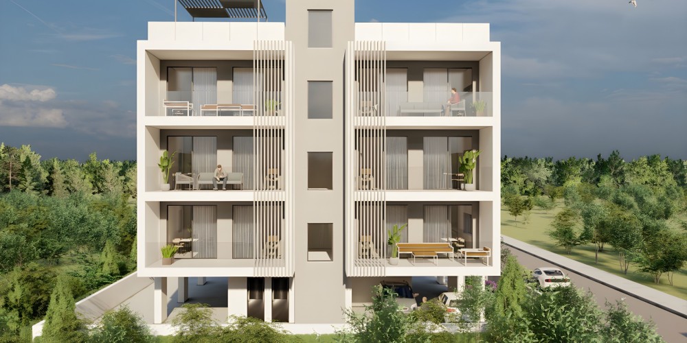 Two-bedroom apartments with a roof garden on the top floor in Geroskipou, Paphos — photo 3