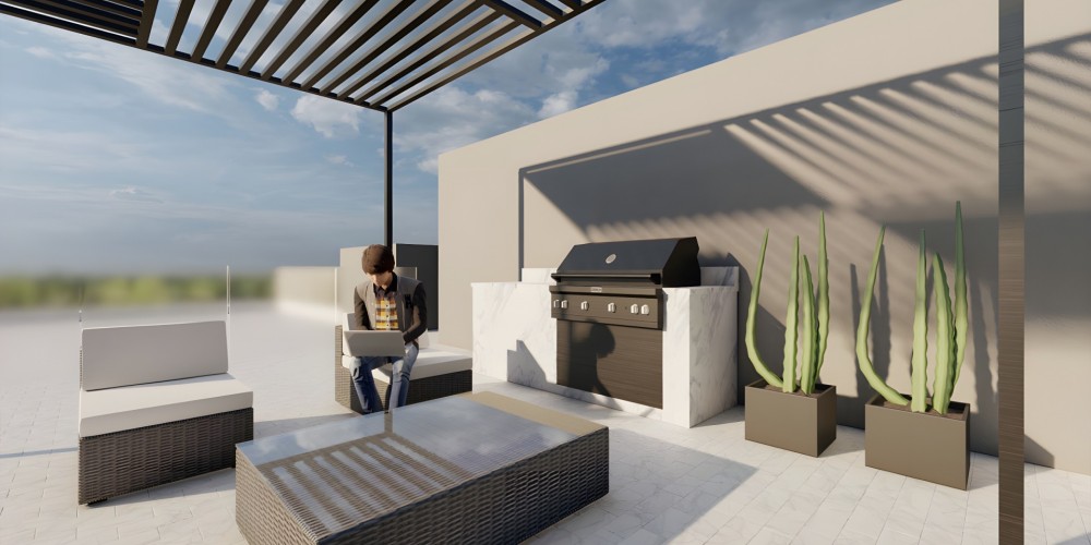 Two-bedroom apartments with a roof garden on the top floor in Geroskipou, Paphos — photo 9