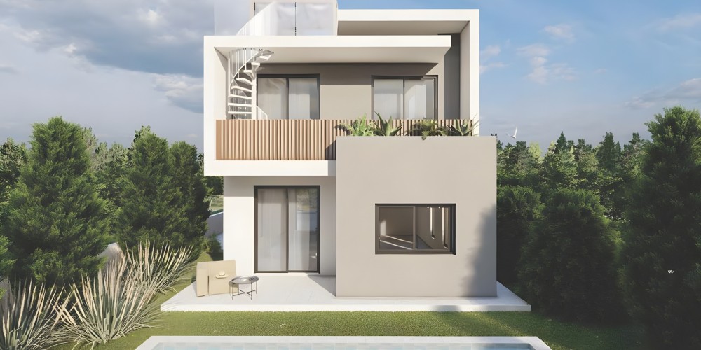 Villas with private plots and roof gardens in Tremithousa, Paphos — photo 2