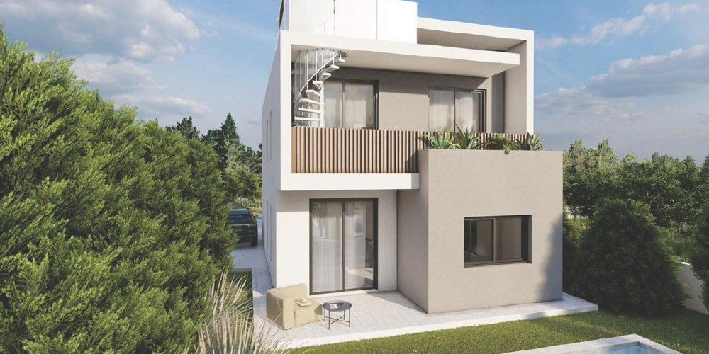 Villas with private plots and roof gardens in Tremithousa, Paphos — photo 3