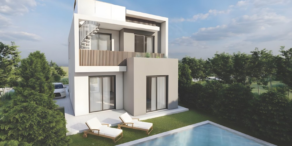 Villas with private plots and roof gardens in Tremithousa, Paphos — photo 4