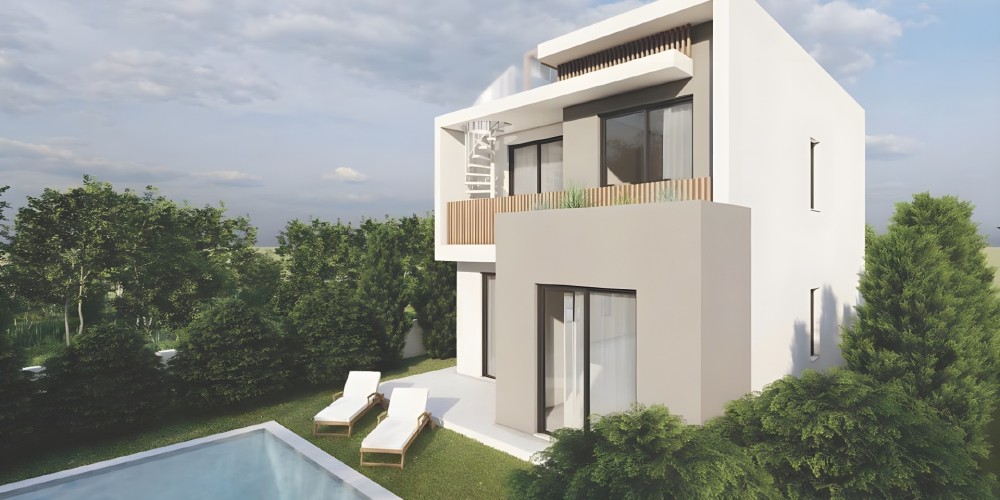 Villas with private plots and roof gardens in Tremithousa, Paphos — photo 5