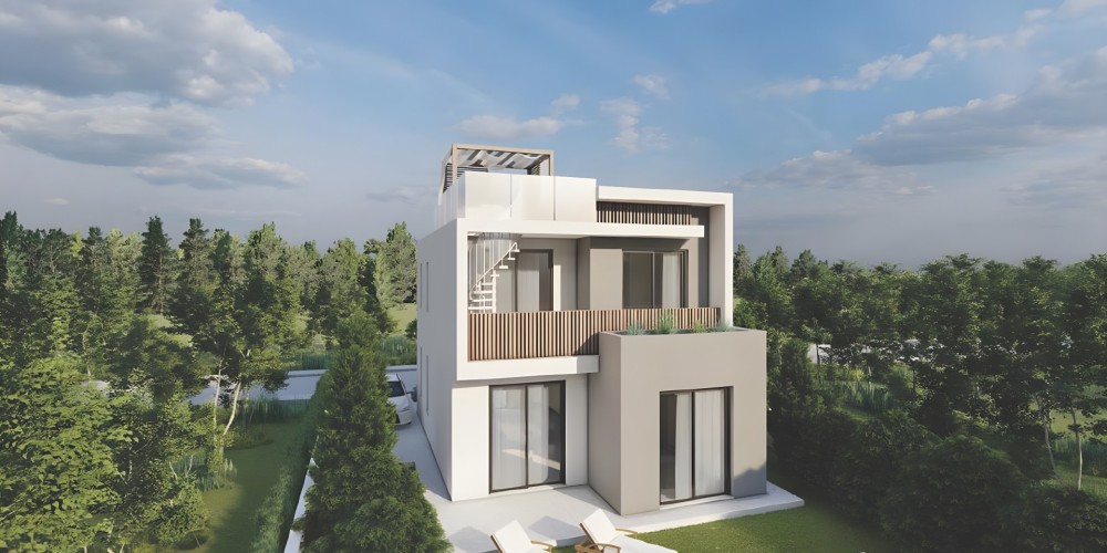 Villas with private plots and roof gardens in Tremithousa, Paphos — photo 6