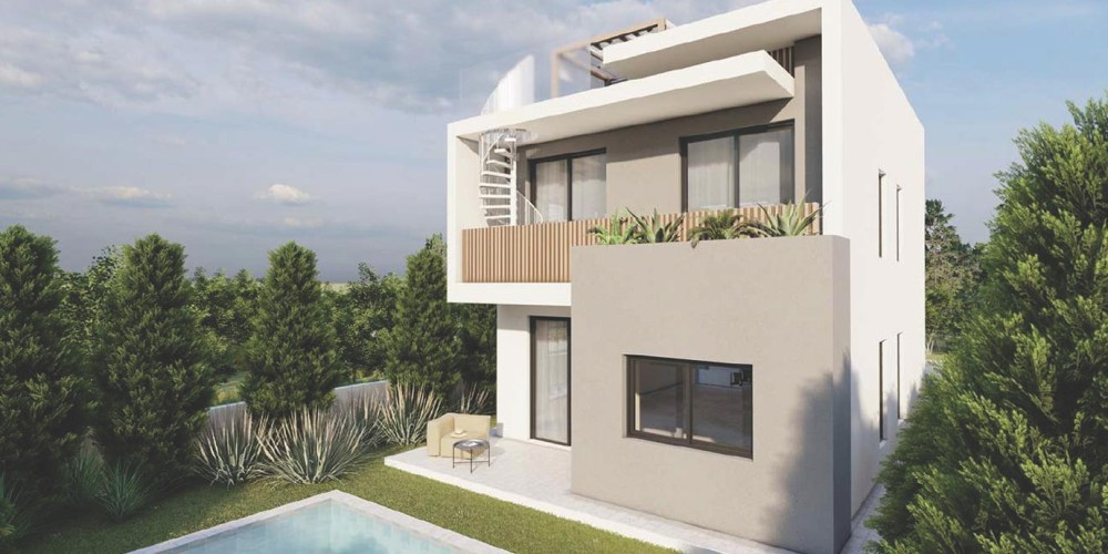 Villas with private plots and roof gardens in Tremithousa, Paphos — photo 13