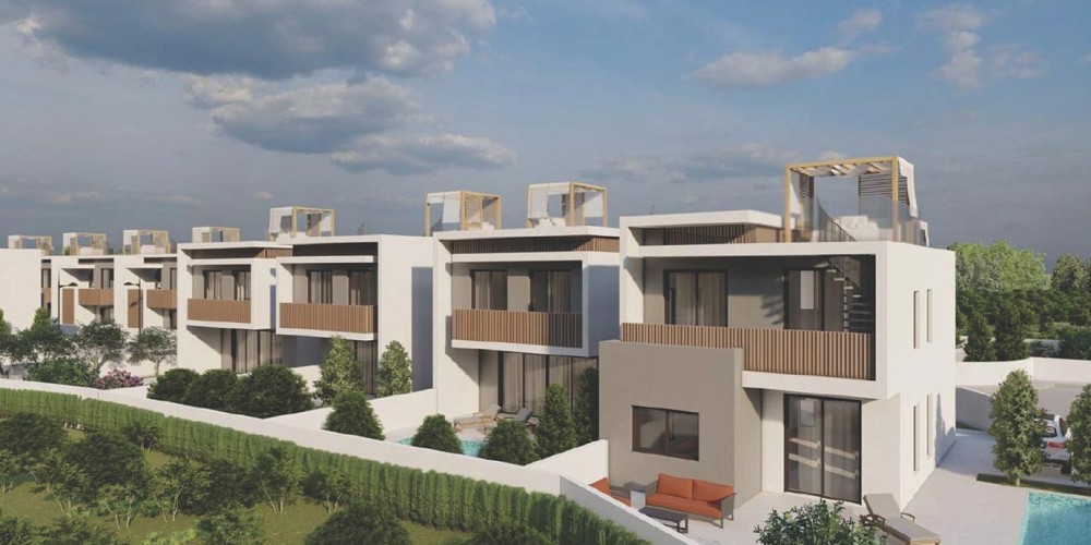 Villas with private plots and roof gardens in Tremithousa, Paphos — photo 37