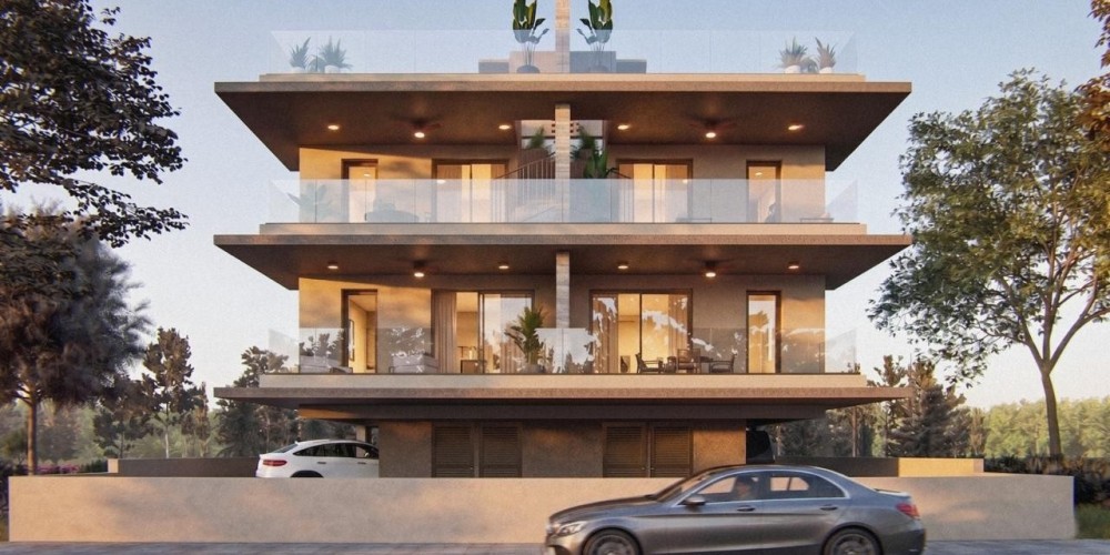 Two-bedroom apartments with roof gardens near the Ammochostos stadium, Larnaca — photo 1