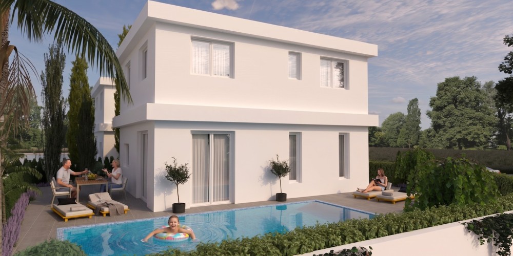 Detached bungalows and villas with private gardens in Frenaros, Ayia Napa — photo 1