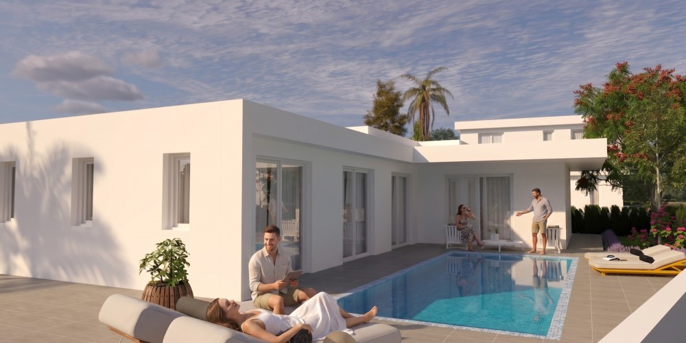 Detached bungalows and villas with private gardens in Frenaros, Ayia Napa — photo 2