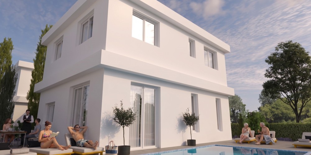 Detached bungalows and villas with private gardens in Frenaros, Ayia Napa — photo 3