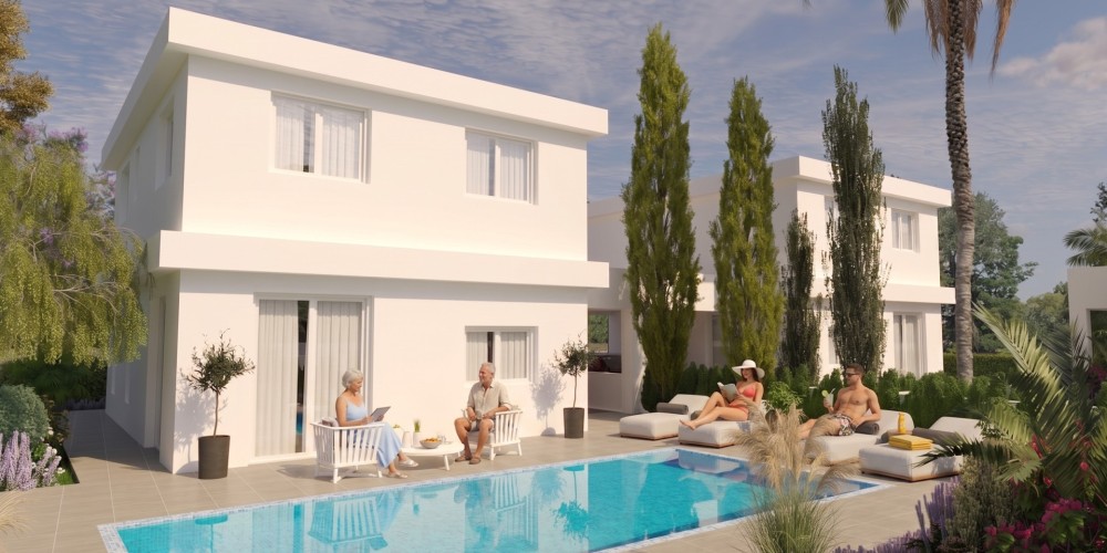 Detached bungalows and villas with private gardens in Frenaros, Ayia Napa — photo 4
