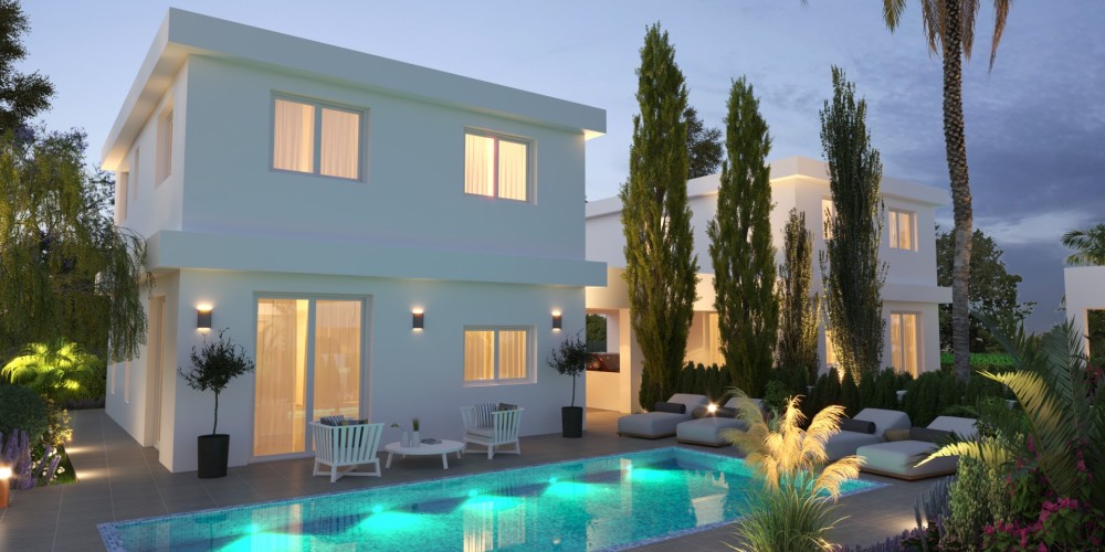 Detached bungalows and villas with private gardens in Frenaros, Ayia Napa — photo 32
