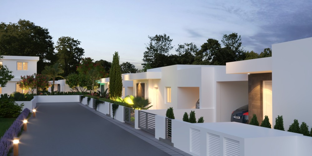 Detached bungalows and villas with private gardens in Frenaros, Ayia Napa — photo 38