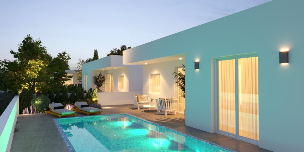Detached bungalows and villas with private gardens in Frenaros, Ayia Napa — photo 39