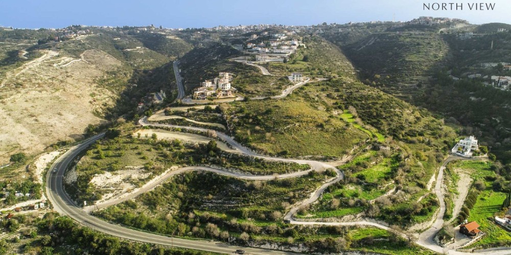 Hillside plot with panoramic sea views next to the golf course in Tsada, Paphos — photo 3