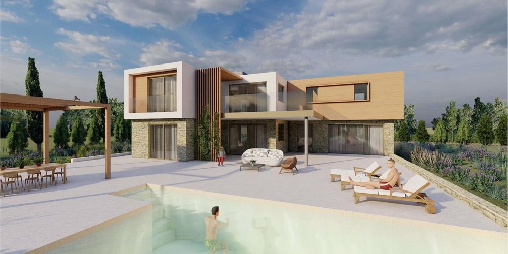 Luxury 4-bedroom villa with a pool 100 m from the sea in Sea Caves, Paphos — photo 1