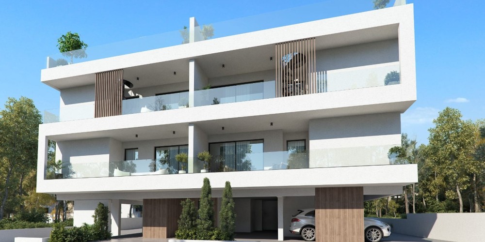 Apartments with sea view, private roof gardens and covered parking in Oroklini, Larnaca — photo 2