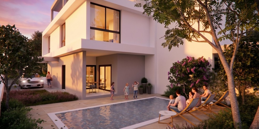 3-bedroom villas close to the beach in Oroklini, Larnaca — photo 1