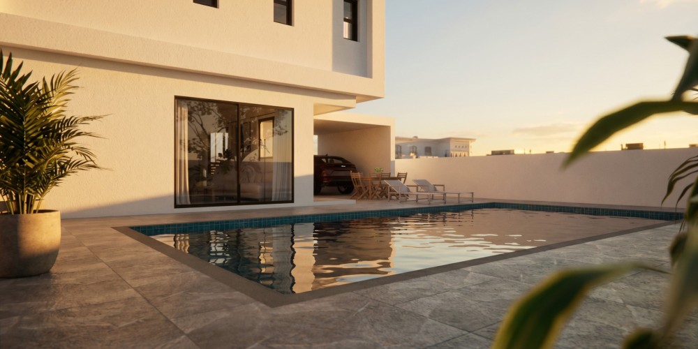 4-bedroom villas with private pools and roof gardens in Pernera, Protaras — photo 5