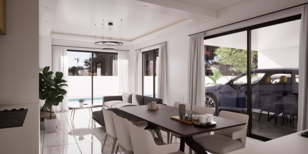 4-bedroom villas with private pools and roof gardens in Pernera, Protaras — photo 11