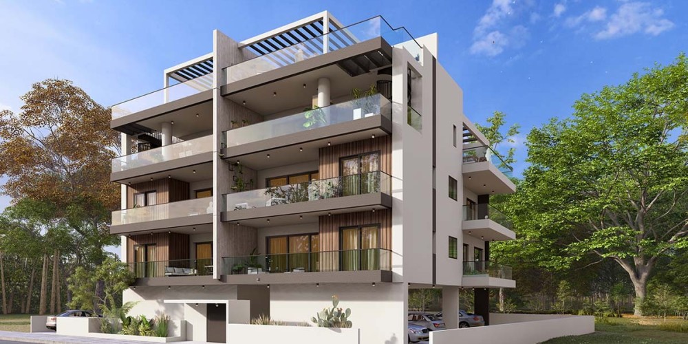 Apartments with photovoltaic panels and roof-garden penthouses in Zakaki, Limassol — photo 1