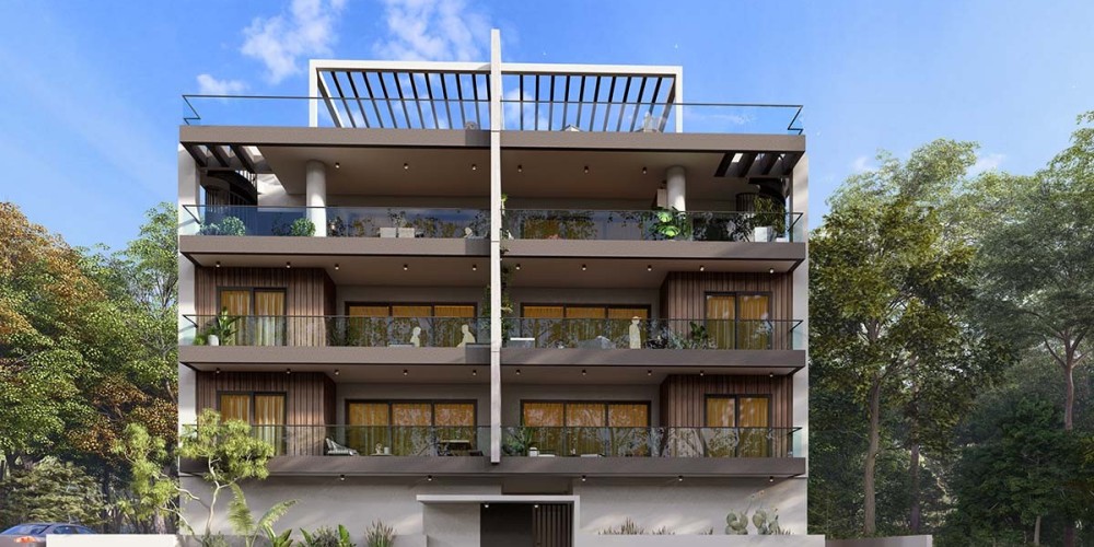 Apartments with photovoltaic panels and roof-garden penthouses in Zakaki, Limassol — photo 2