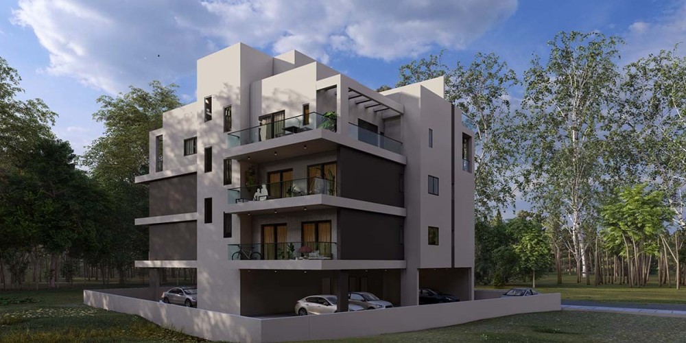 Apartments with photovoltaic panels and roof-garden penthouses in Zakaki, Limassol — photo 5