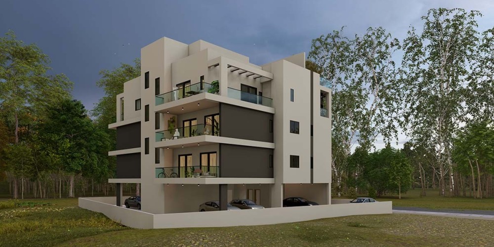 Apartments with photovoltaic panels and roof-garden penthouses in Zakaki, Limassol — photo 9