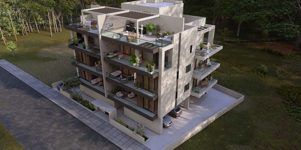 Apartments with photovoltaic panels and roof-garden penthouses in Zakaki, Limassol — photo 13
