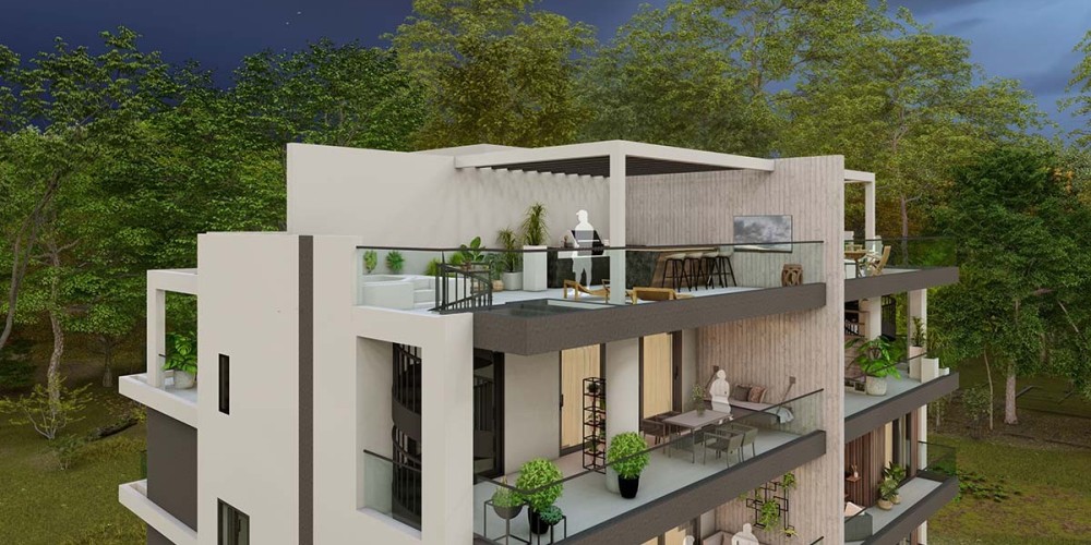 Apartments with photovoltaic panels and roof-garden penthouses in Zakaki, Limassol — photo 14