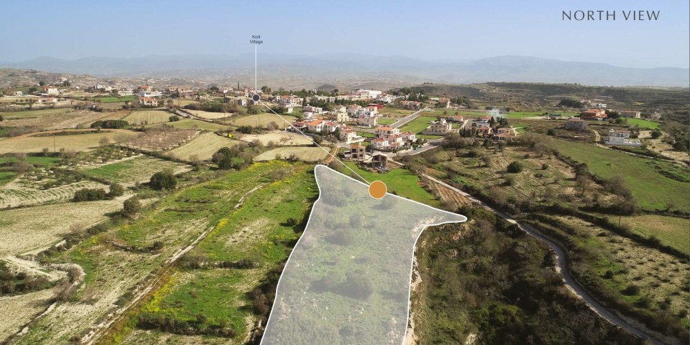 Building land with sea and mountain views in Koili, Paphos — photo 2