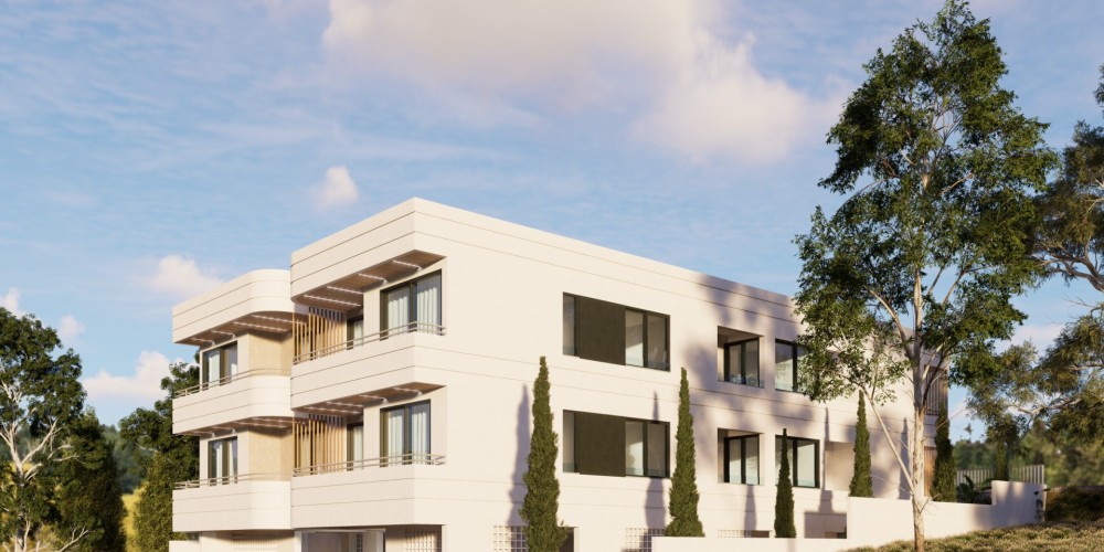 Apartments with covered parking next to the community park in Trachoni, Limassol — photo 1