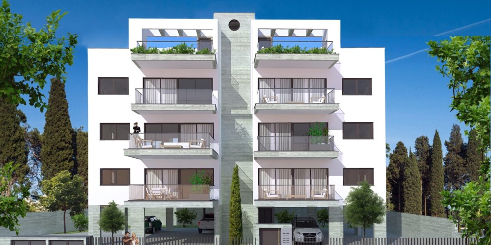 Apartments with top-floor roof gardens next to My Mall in Zakaki, Limassol — photo 1