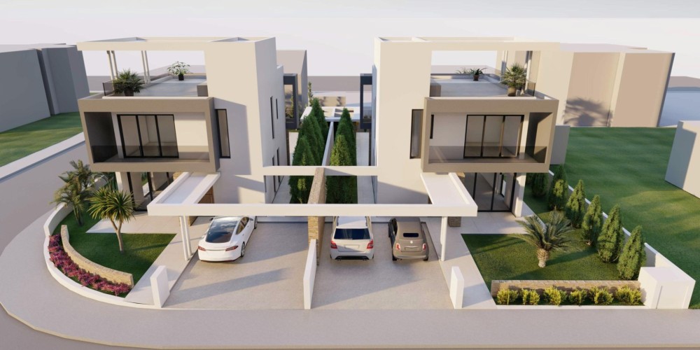 Twin villas within walking distance to the beach in Larnaca — photo 1