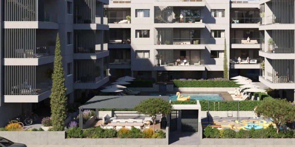 A residential complex with a private landscaped garden and communal swimming pool in Paphos — photo 2