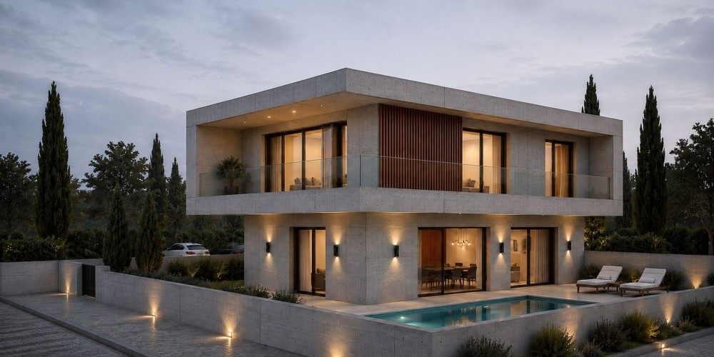 Contemporary detached 3 bedroom villas in Geroskipou, Paphos — photo 3