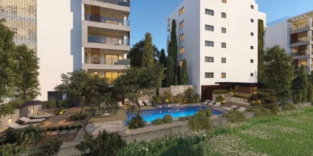 Apartments with sea and city views, communal pool in  Paphos central location — photo 4
