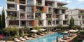 Apartments in a mixed-use complex with pools and spa in Universal, Paphos — thumbnail 1