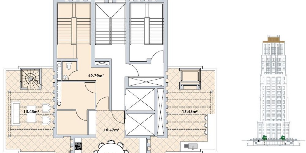 ARARAT Grand Residences - a club residence located on the seafront avenue in one of the most prestigious districts in Limassol — floor plan 8