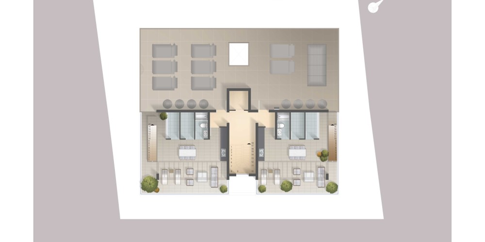 Апартаменты с 2 и 3 спальнями в центральной части Ларнаки — floor plan 5