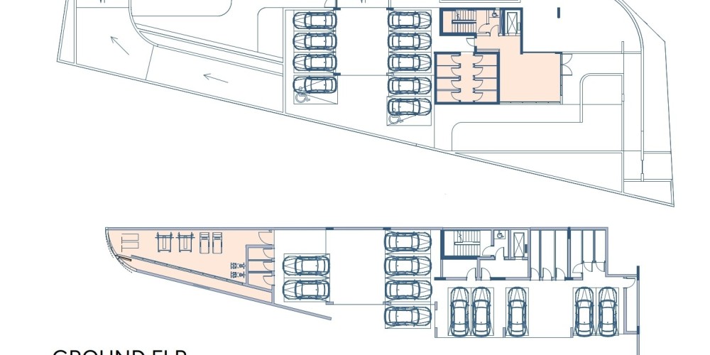 Apartments with roof gardens near the beach in Germasogeia, Limassol — floor plan 1