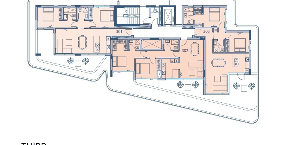 Apartments with roof gardens near the beach in Germasogeia, Limassol — floor plan 4