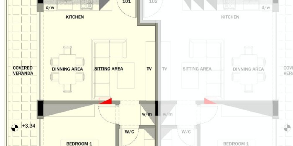 Апартаменты в тихой зелёной части района Агиос Иоаннис, Лимассол — floor plan 2
