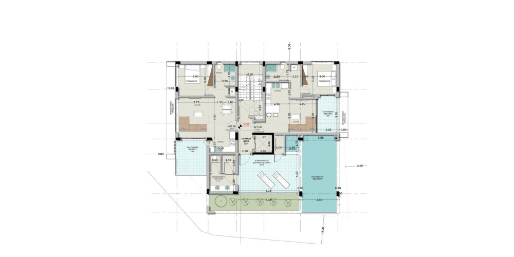 Apartments 500 metres from the sea in Neapolis, Limassol — floor plan 2