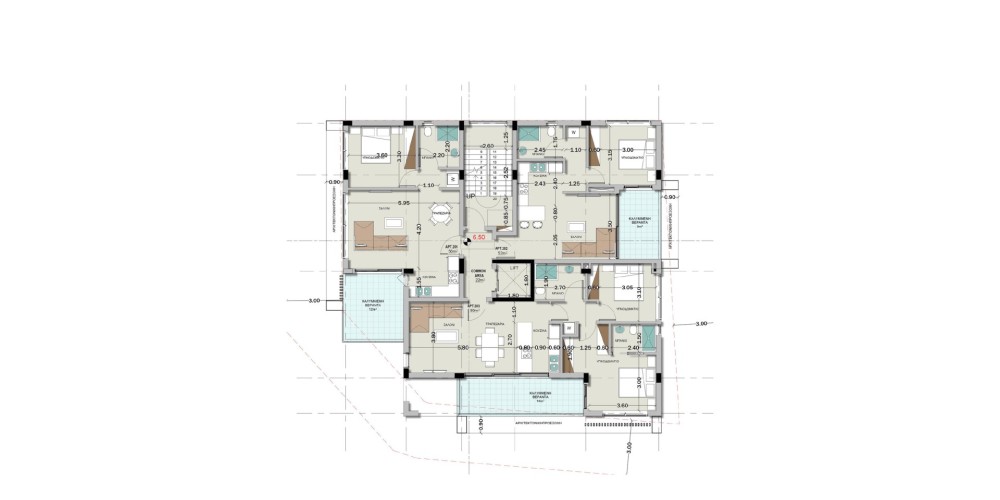 Apartments 500 metres from the sea in Neapolis, Limassol — floor plan 3