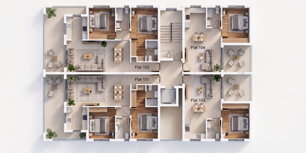 Апартаменты в районе Вергина, Ларнака — floor plan 2