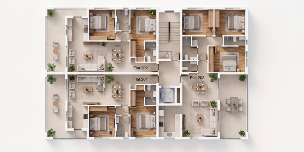 Апартаменты в районе Вергина, Ларнака — floor plan 3
