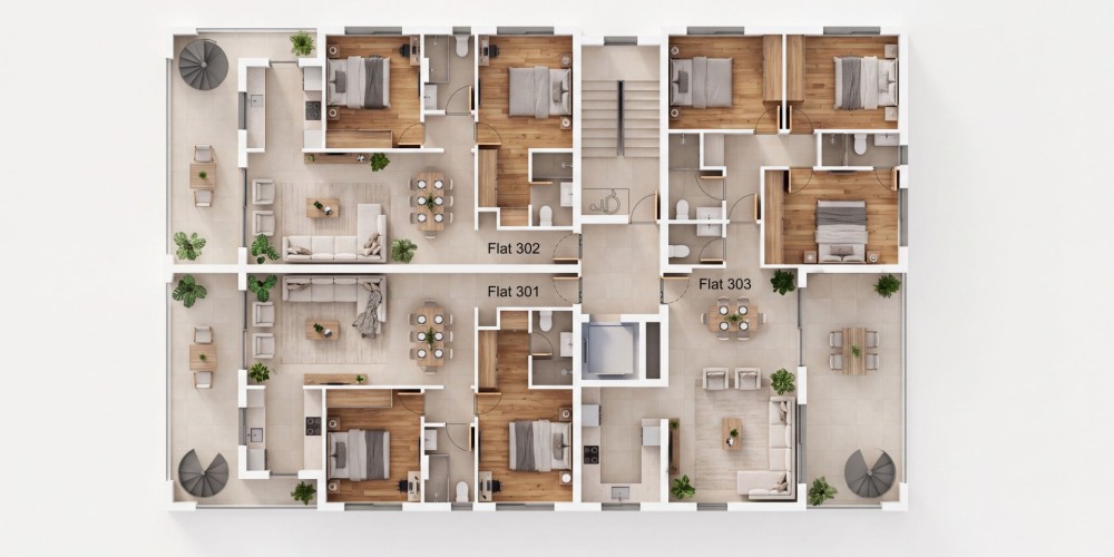 Апартаменты в районе Вергина, Ларнака — floor plan 4
